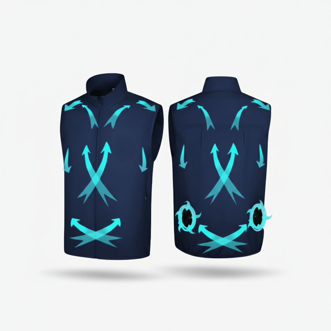 Cooling Vest - USB Airflow - Portable Design