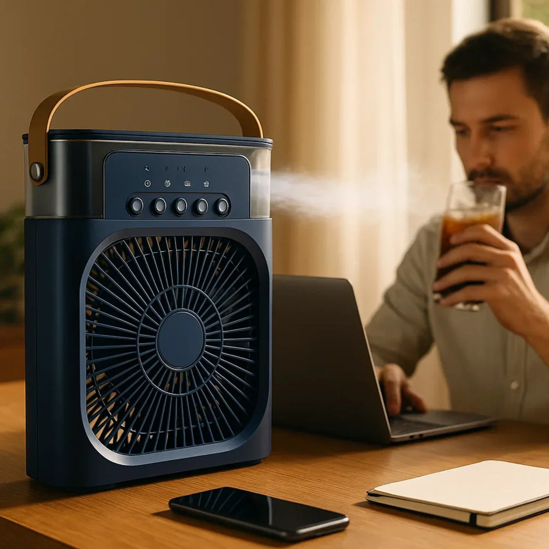 3-in-1 Air Cooler - Humidifier - Adjustable Fan
