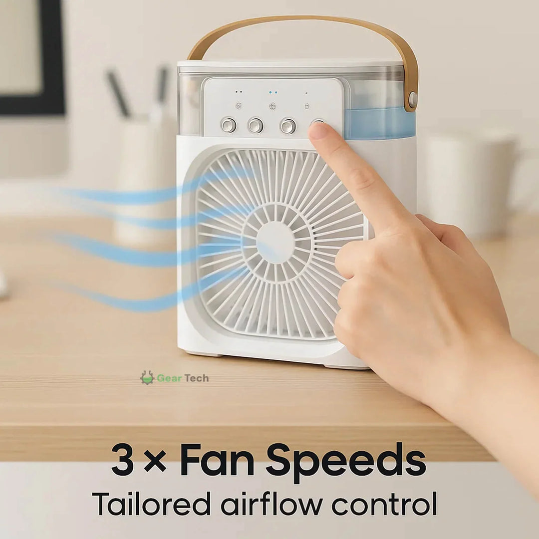 3-in-1 Air Cooler - Humidifier - Adjustable Fan