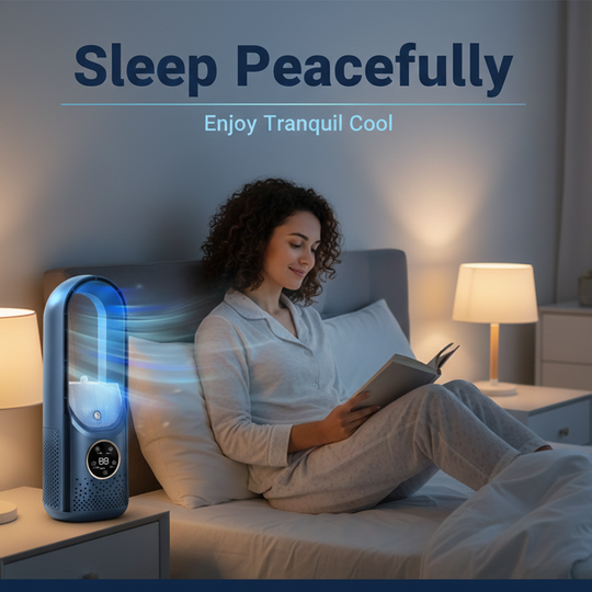 Bladeless Cooling Fan - Portable USB - Desktop Design