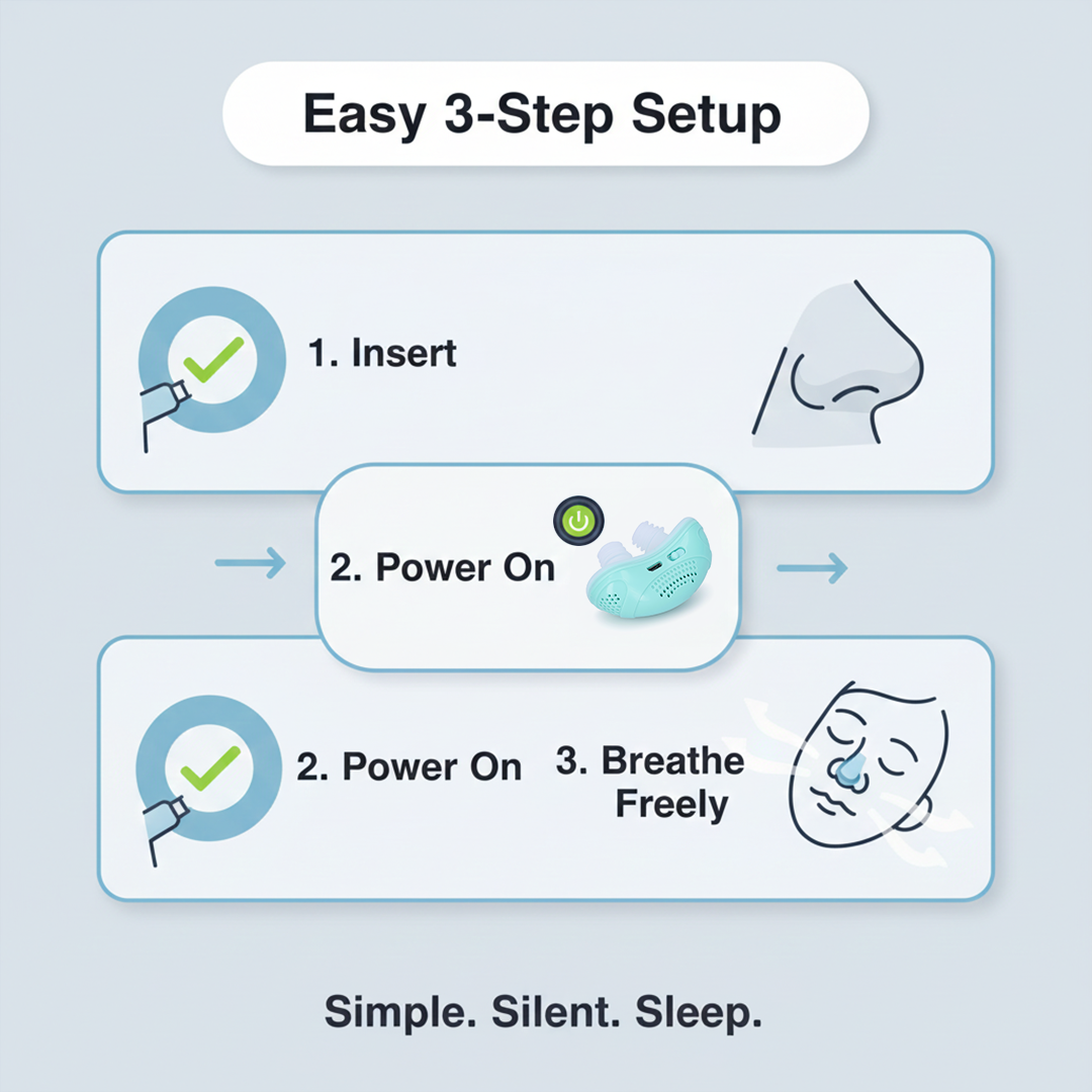 Anti-Snoring Device - Micro Ventilation - Travel Design
