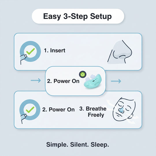 Anti-Snoring Device - Micro Ventilation - Travel Design