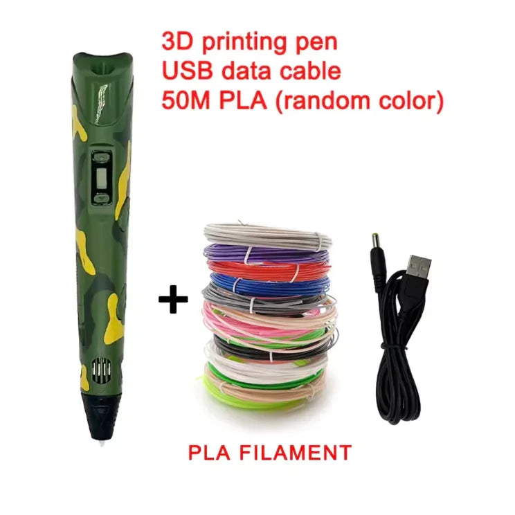 3D Printing Pen - LCD Screen - Kids Drawing