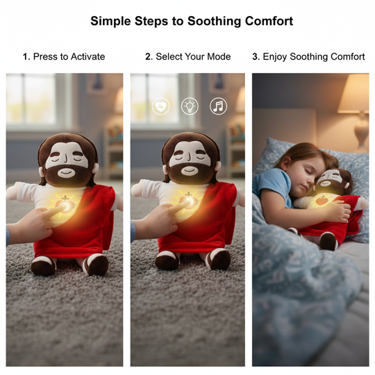 Jesus Plush Toy - Breathing Feature - Lighting Option