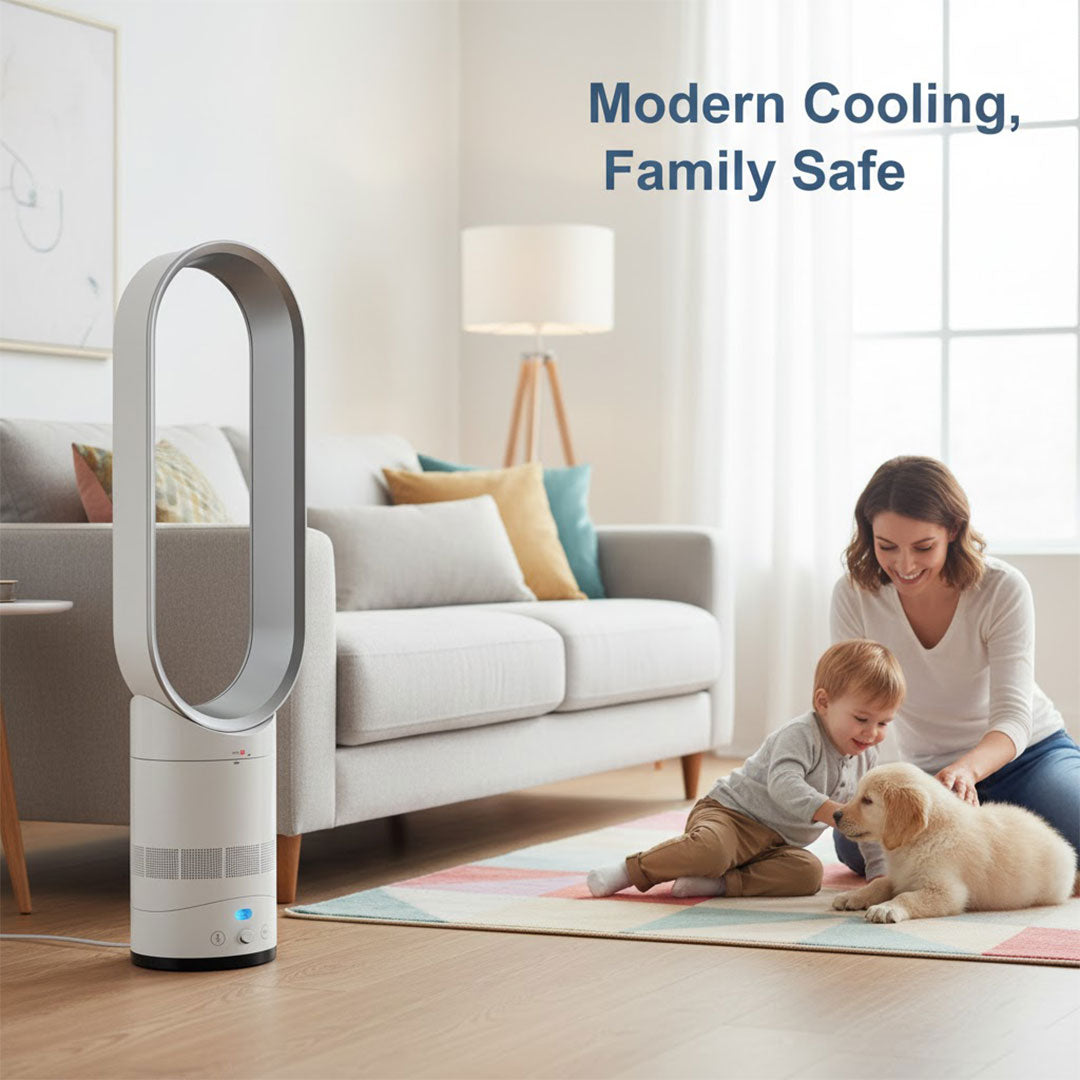 16 Inch Bladeless Fan - Remote Control - Modern Design