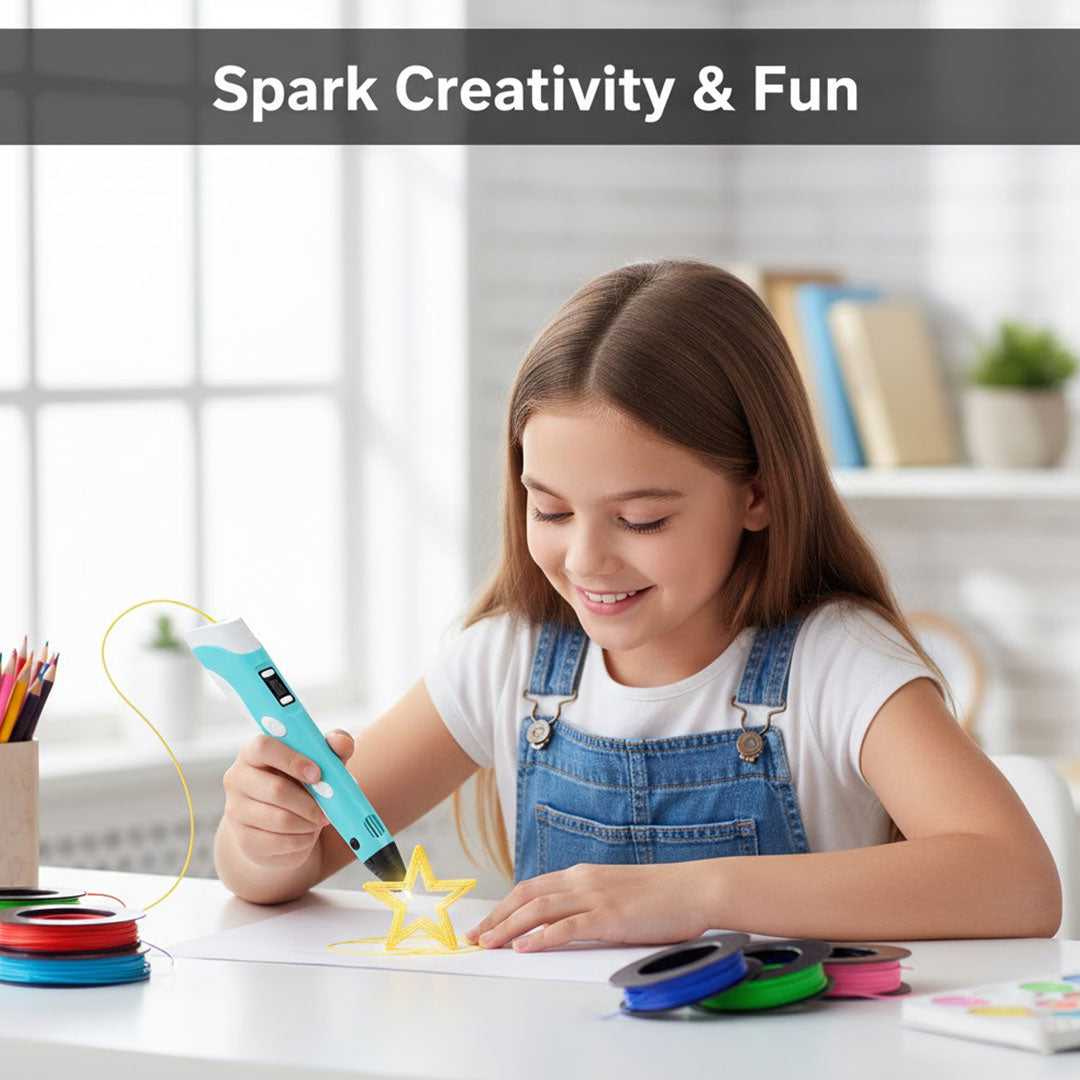 3D Printing Pen - Kids Art Tool - Colour Filaments