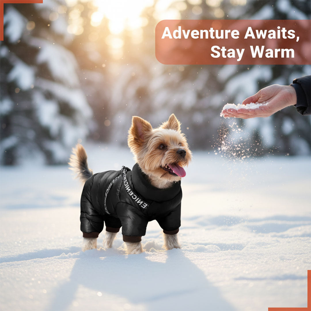 Dog Winter Coat - Insulated Jacket - Cold Weather Protection