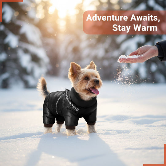 Dog Winter Coat - Insulated Jacket - Cold Weather Protection