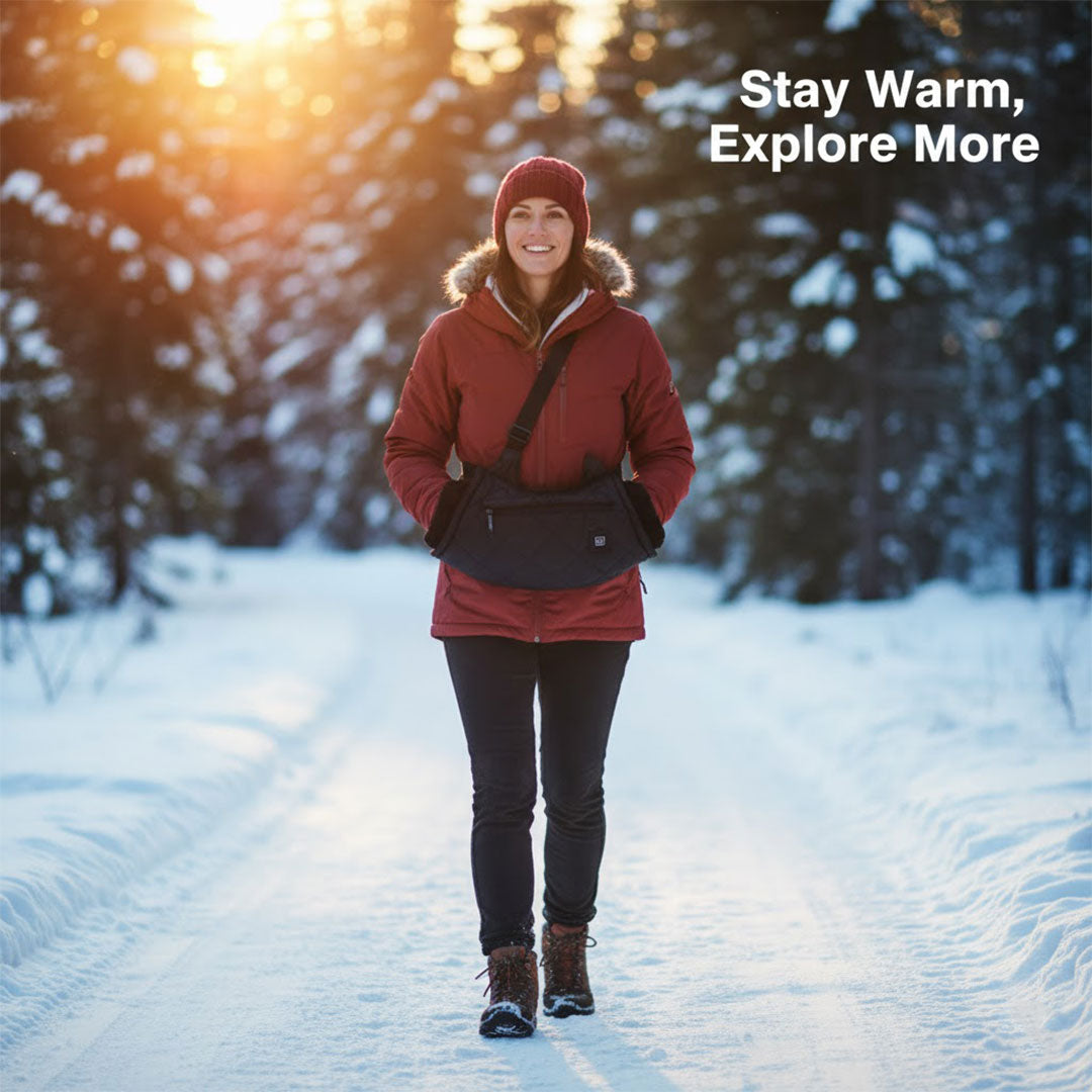 Portable Hand Warmer Muff - Adjustable Temperature - USB Powered