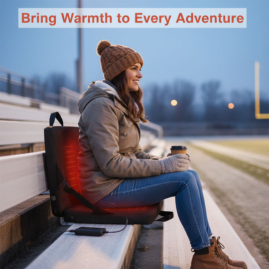 Foldable Heated Seat Cushion - 3 Temperature Settings - USB Powered