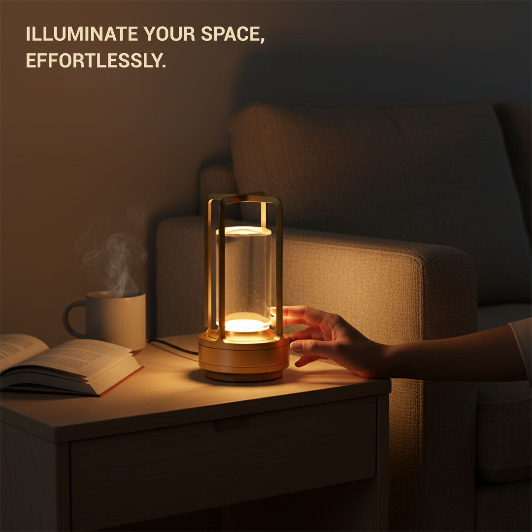 Cordless LED Lamp - Metal Design - Touch Control