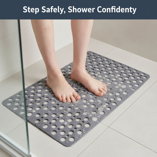 Non-Slip Shower Mat - Anti-Slip Design - Easy to Clean