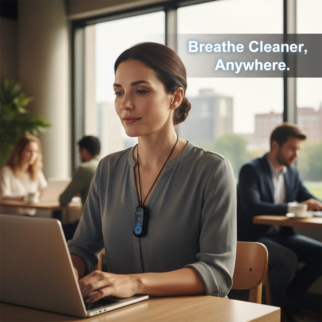 Personal Air Purifier - Wearable Necklace - USB Charging