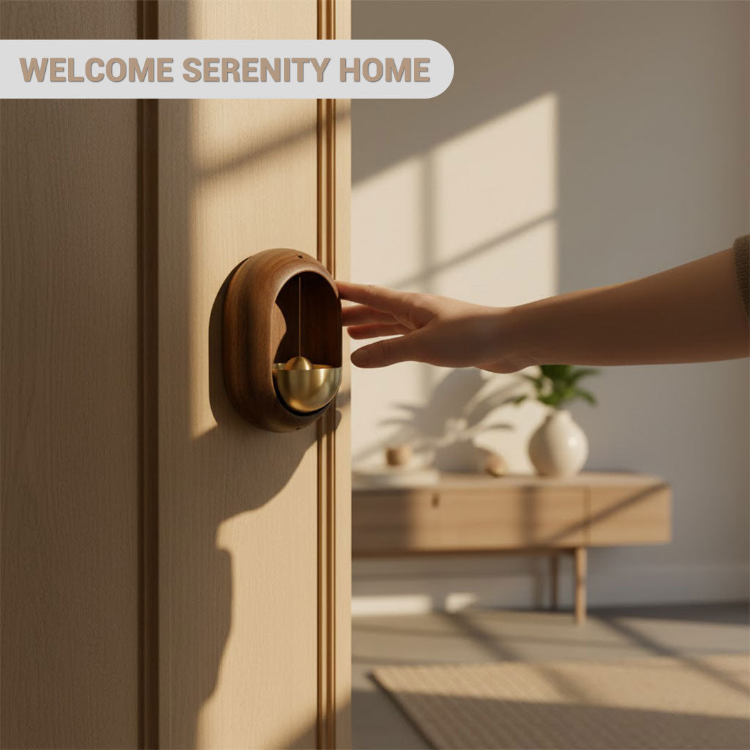 Wooden Door Chimes - Elegant Design - Peaceful Melody
