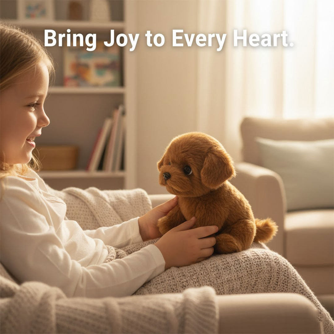 Plush Puppy Toy - Realistic Design - Soft Fur