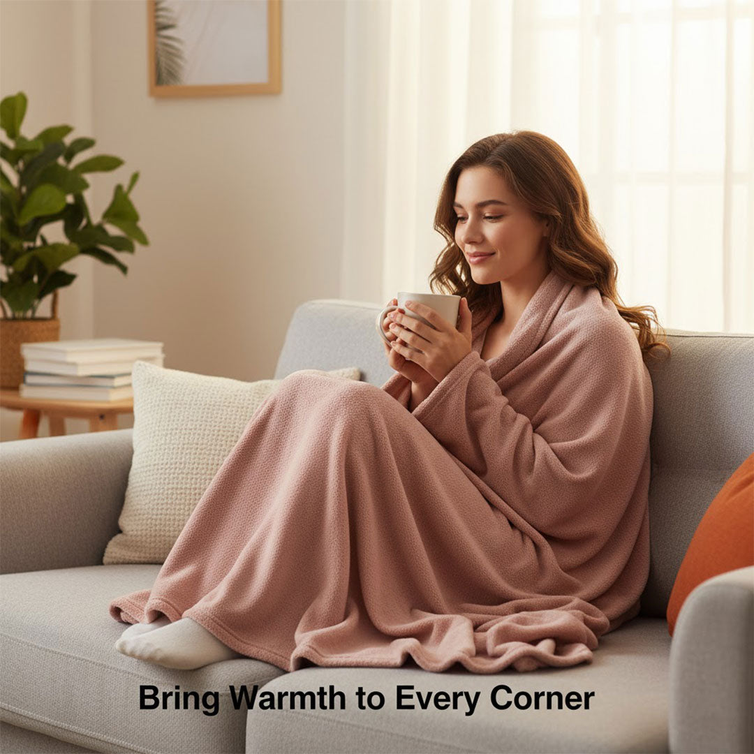Electric Blanket - Cordless Design - USB Heated