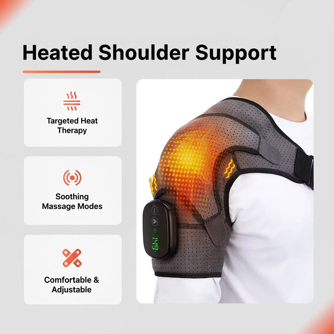 Shoulder Massager - Heat Function - Vibration Support