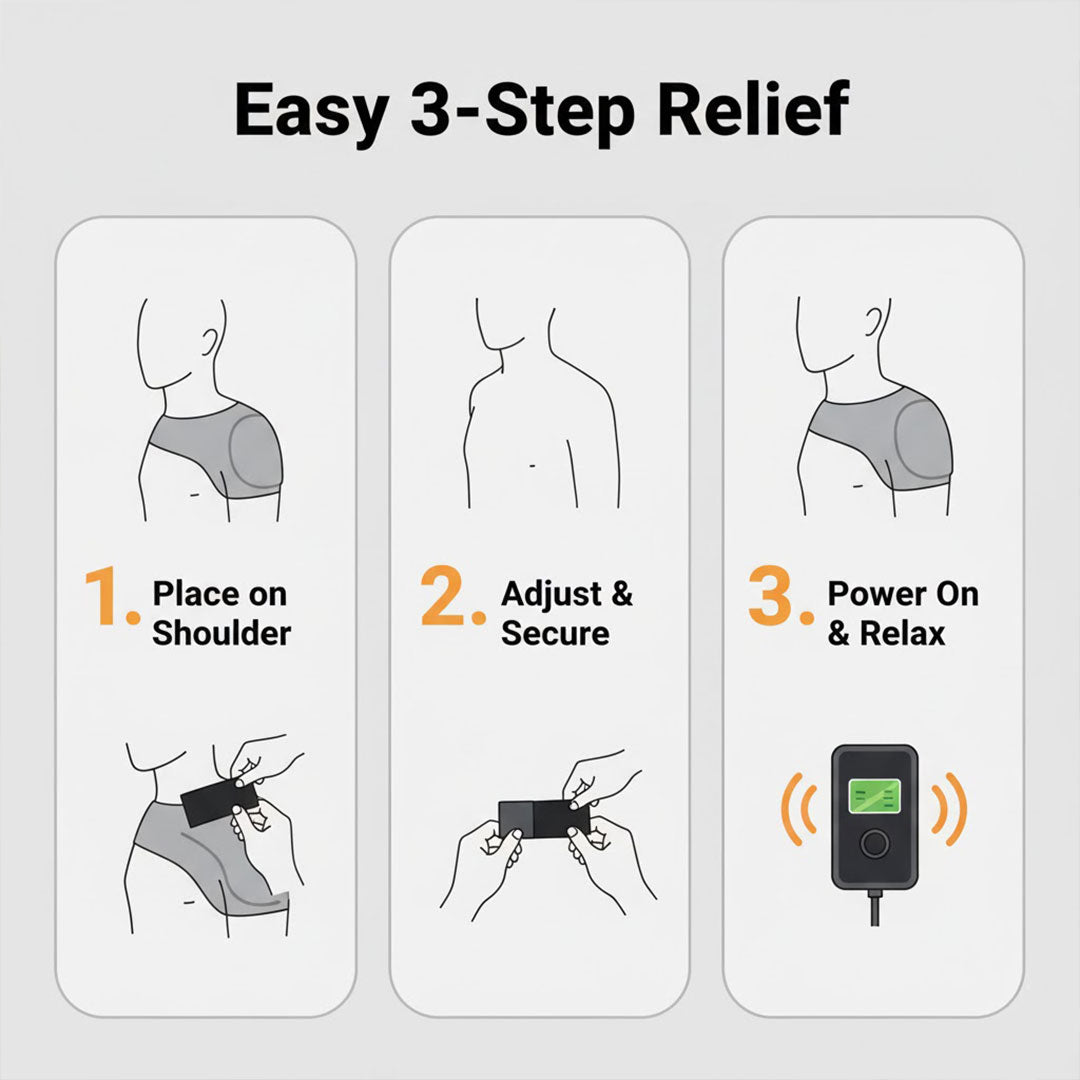Shoulder Massager - Heat Function - Vibration Support