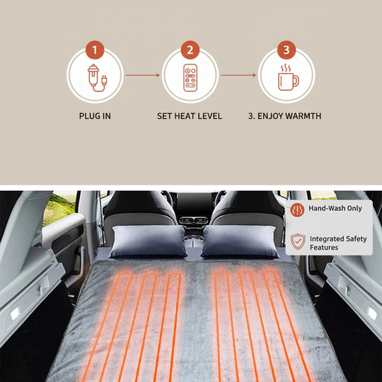 Electric Car Blanket - Portable Design - Travel Use