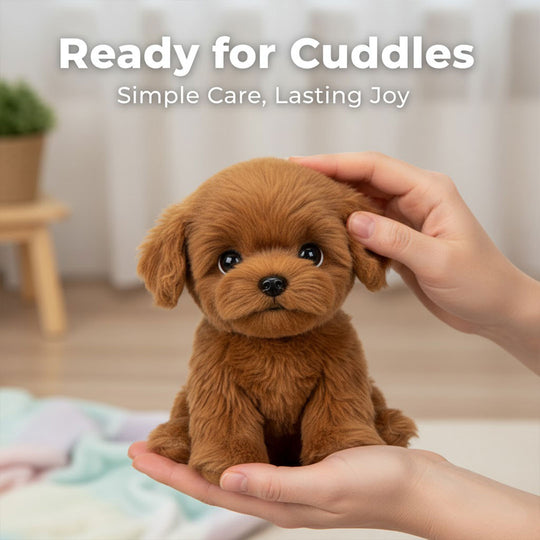 Plush Puppy Toy - Realistic Design - Soft Fur