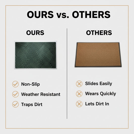 Non-Slip Door Mat - Heavy-Duty Grip - Indoor/Outdoor Use