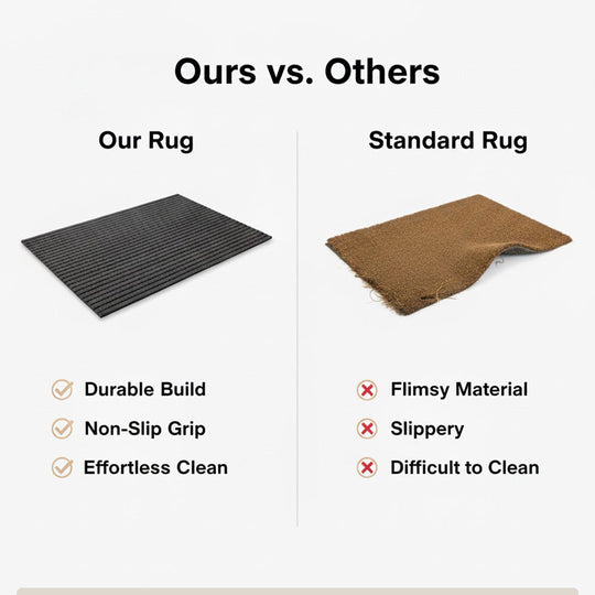 Outdoor Rug - Weatherproof Design - Non-Slip