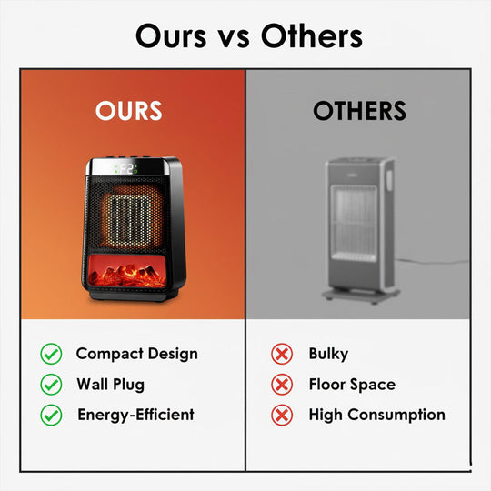 Electric Heater - Ceramic Element - Wall Plug