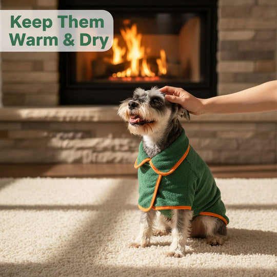 Dog Bathrobe - Quick-Drying - Adjustable Fit