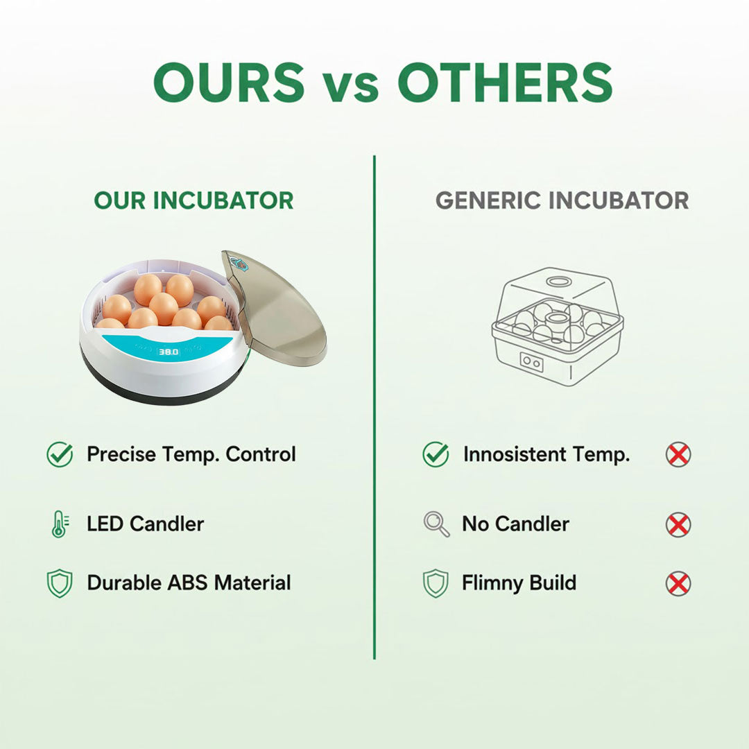 Automatic Egg Incubator - LED Display - Temperature Control