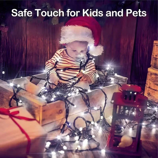 500 LED Outdoor Fairy Lights - Remote Control - Plug Powered