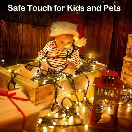 500 LED Outdoor Fairy Lights - Remote Control - Plug Powered