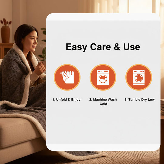 Sherpa Blanket - Reversible Design - All Seasons