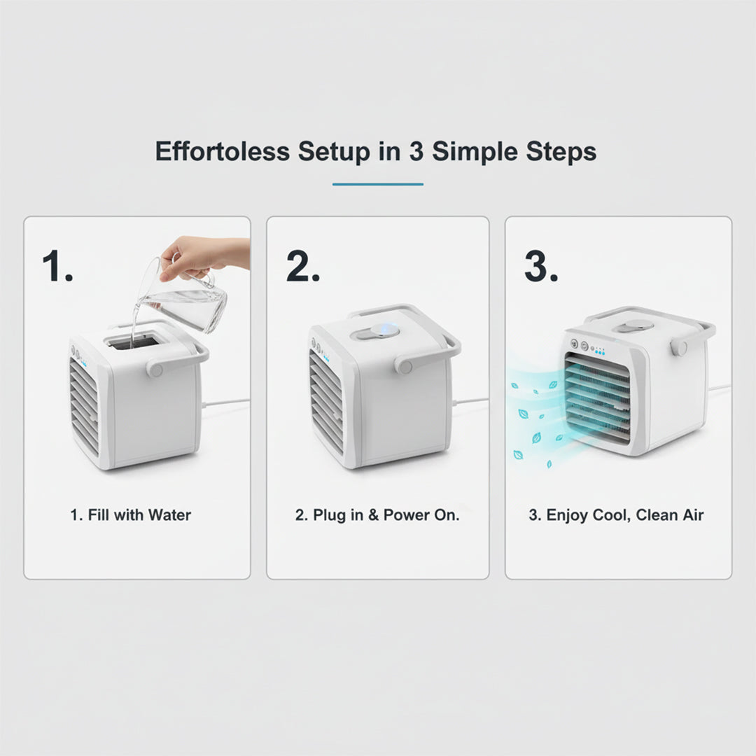 Portable Air Conditioner - Humidifier - Purifier