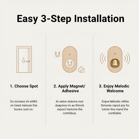 Wooden Door Chimes - Elegant Design - Peaceful Melody