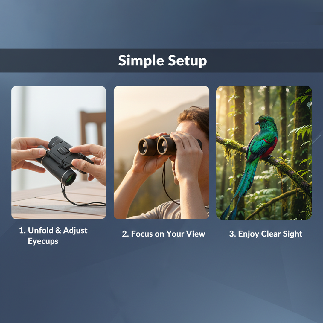Binoculars - Outdoor Viewing - Compact Design