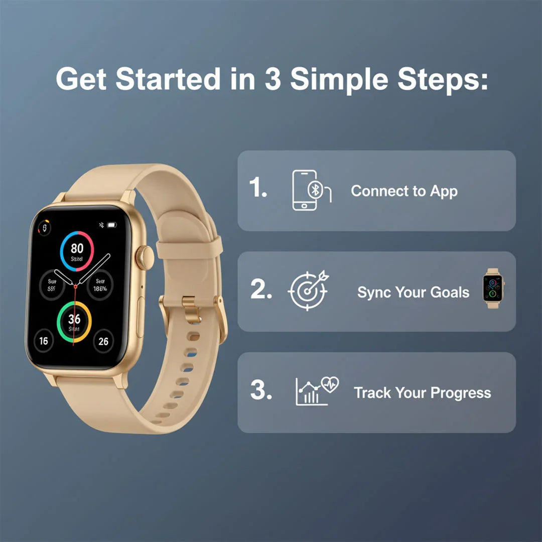 Women’s Smartwatch - Health Monitoring - Message Alerts