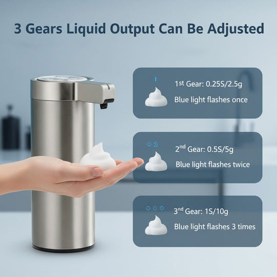 Touchless Soap Dispenser - Stainless Steel - Motion Sensor