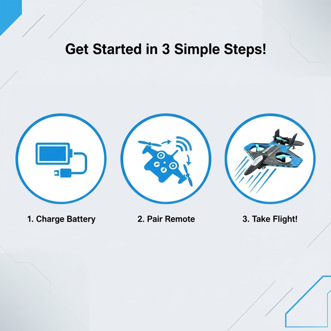 Remote Control Drone - Gravity Sensor - Blue