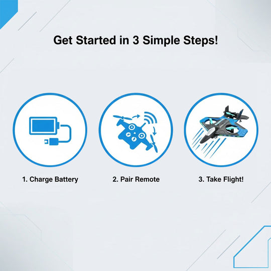 Remote Control Drone - Gravity Sensor - Blue