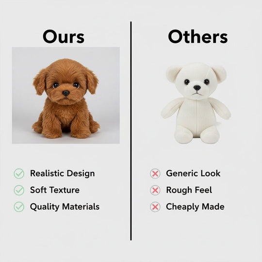 Plush Puppy Toy - Realistic Design - Soft Fur