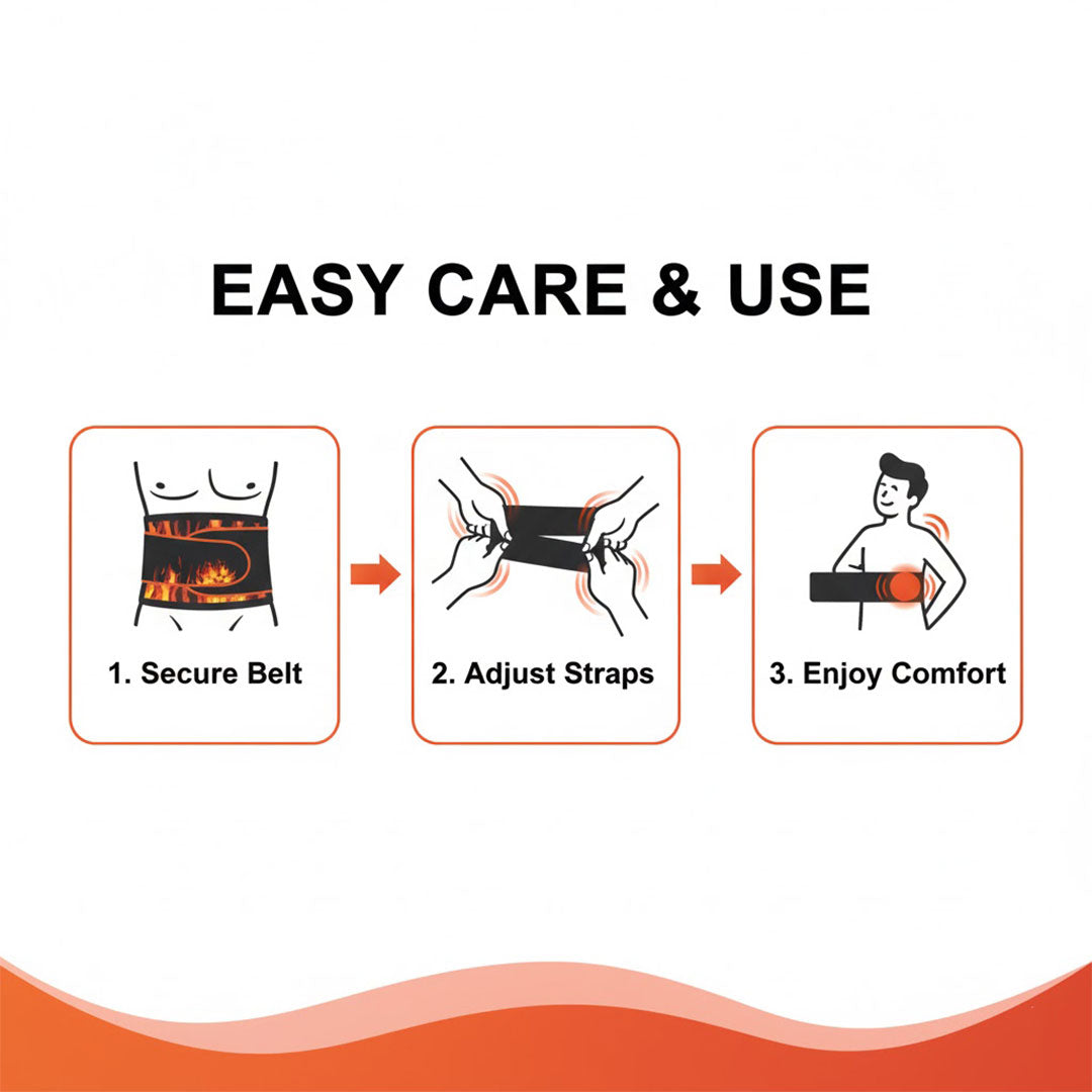 Lumbar Belt - Magnetic Design - Adjustable Straps