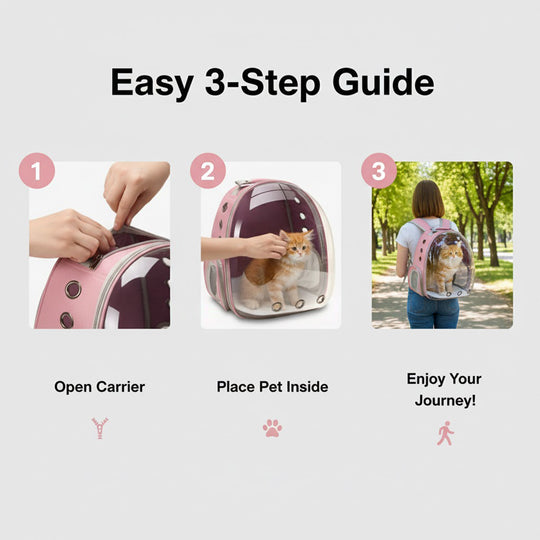 Pet Carrier - 360° View - Secure Design