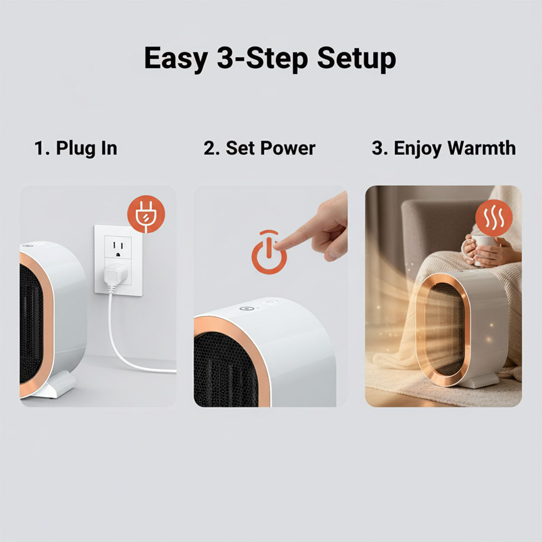 Mobile Electric Radiator - Ceramic Heater - Portable Design