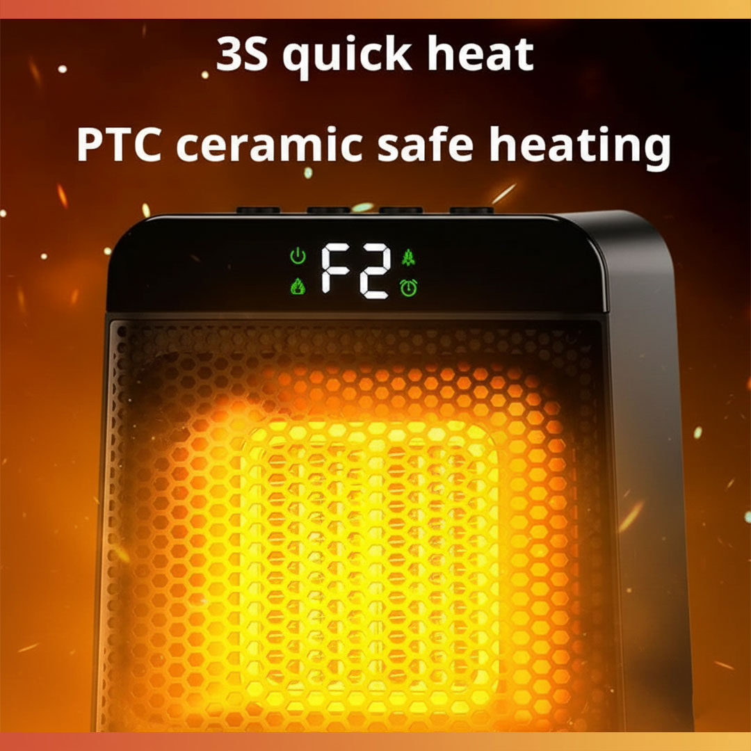 Electric Heater - Ceramic Element - Wall Plug