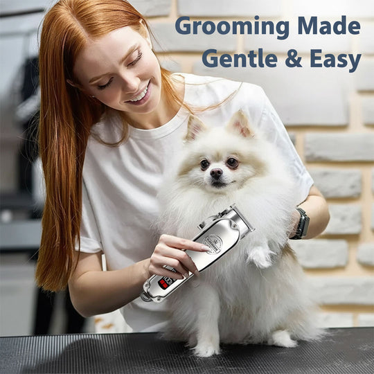 Dog Hair Clipper - Rechargeable Trimmer - Metal Design