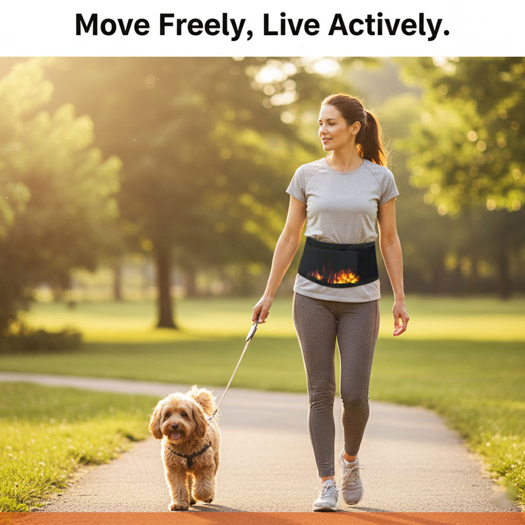 Lumbar Belt - Magnetic Design - Adjustable Straps