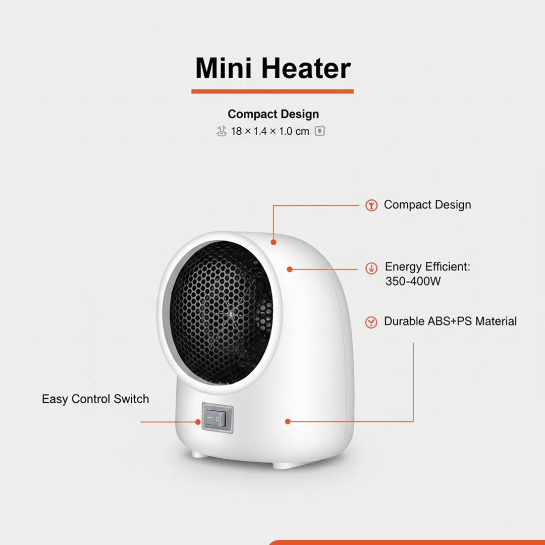 Mini Heater - Electric Portable - Home Appliance