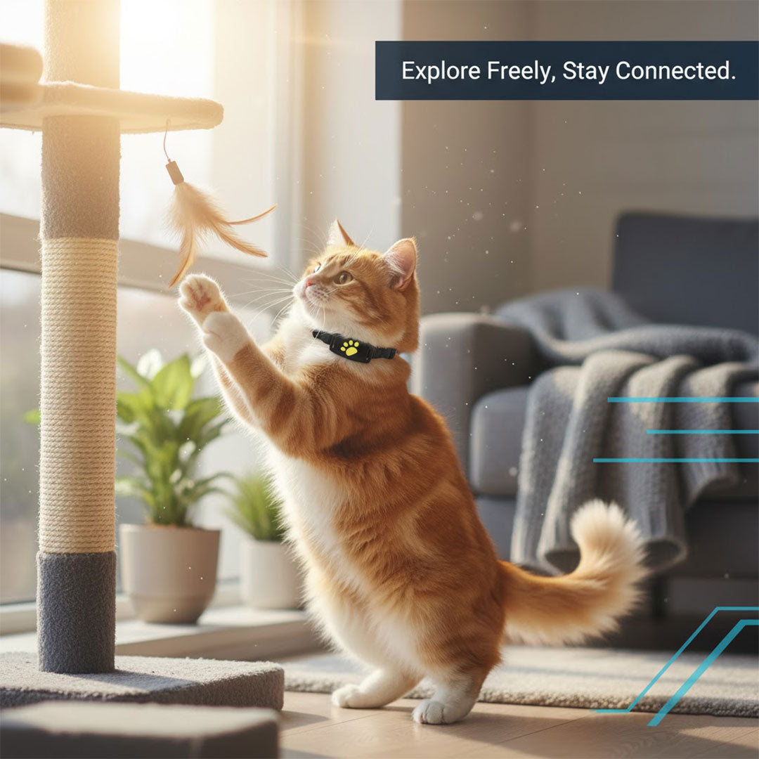 GPS Cat Collar - Real-Time Tracking - Satellite Technology