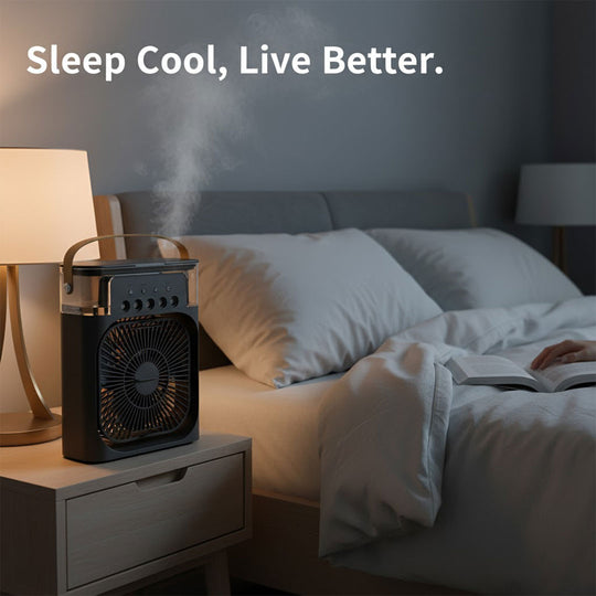 3-in-1 Air Cooler - Humidifier - Adjustable Fan