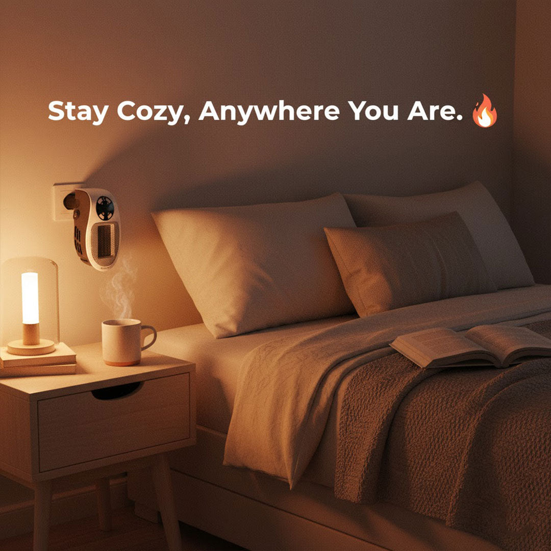 Electric Space Heater - Portable Plug-In - Compact Design